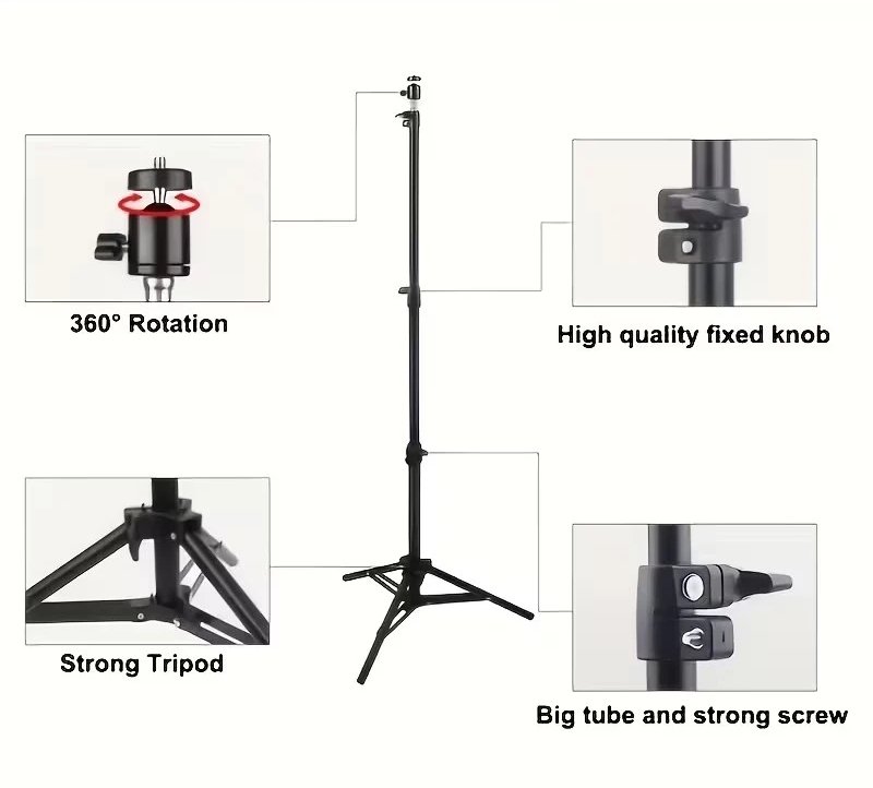 Adjustable Projector Floor Tripod Stand - Image 3