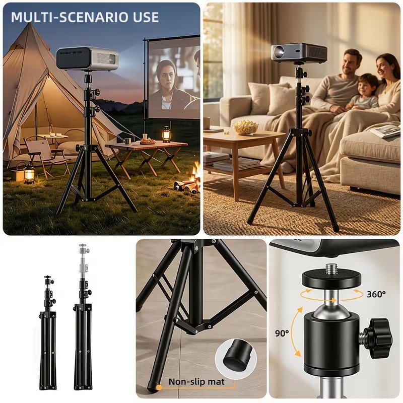 Adjustable Projector Floor Tripod Stand - Image 4