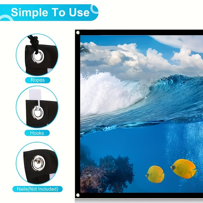 Portable Anti-Crease Projector Screen - Image 4