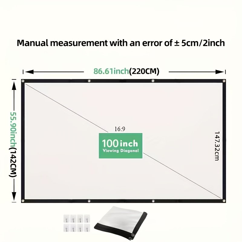 Portable Anti-Crease Projector Screen - Image 5