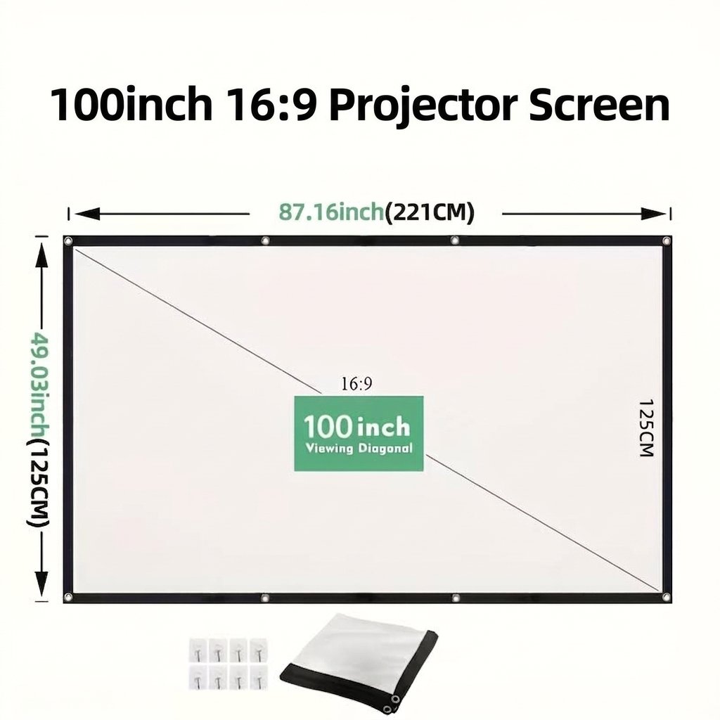 Portable Anti-Crease Projector Screen - Image 6